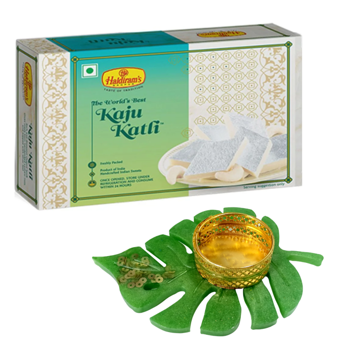 Kaju Katli 500 g with Medium Diya main product photo