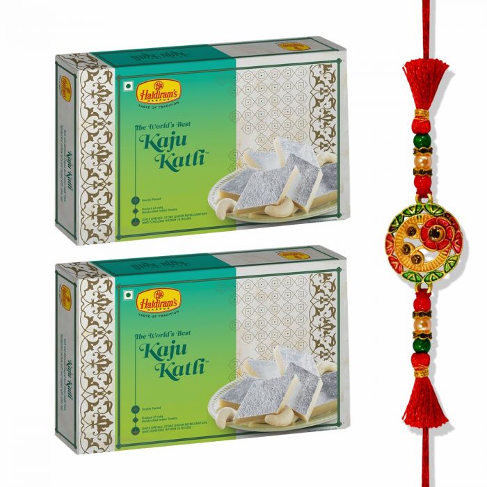 Nagpur Kaju Katli (500 g) Pack of 2 (500 X2) With Premium Rakhi main product photo