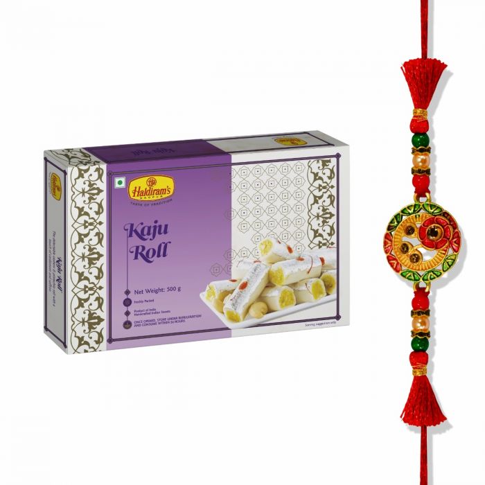 Haldiram s Nagpur Kaju Roll 500 g with Rakhi main product photo