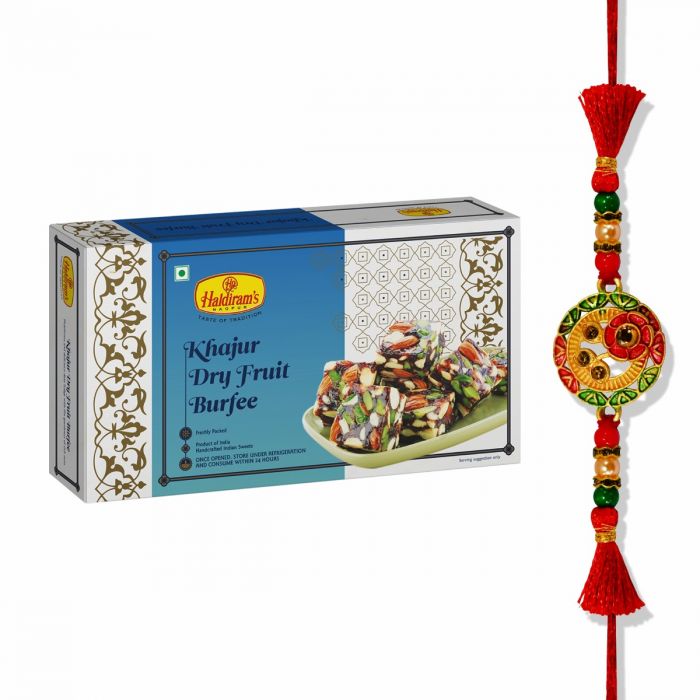 Khajur Dryfruit Burfee 500 g With Premium Rakhi main product photo