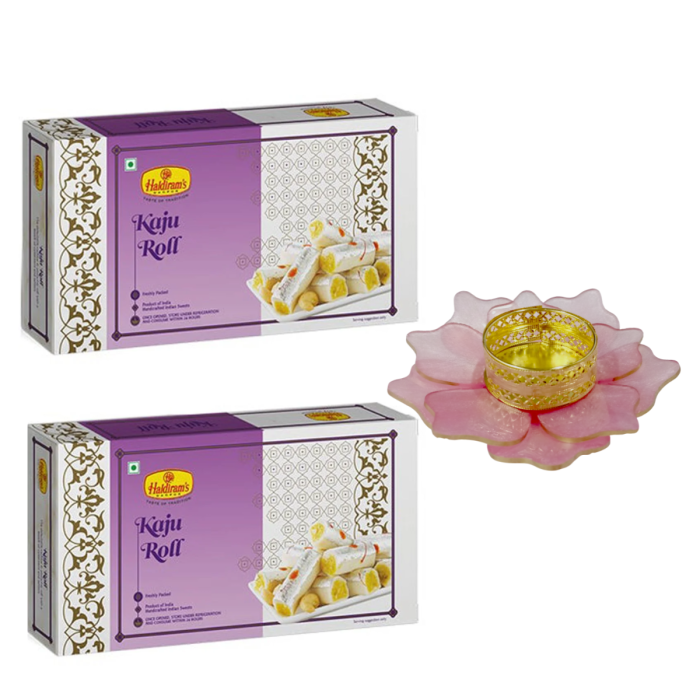 Kaju Roll Pack of 2 (500 g x 2) with Medium Diya main product photo