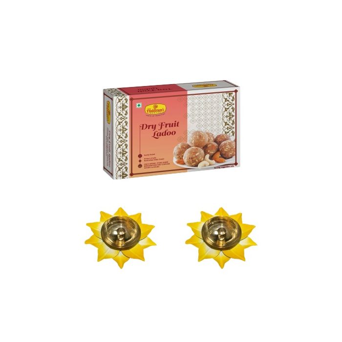 Dry fruit ladoo (500g) with 2 Small Diya main product photo