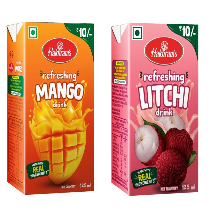 Litchi Drink & Mango Drink Combo Pack - (125ml - Pack of 20) main product photo