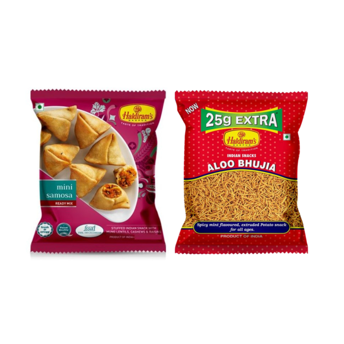 Mini Samosa and Aloo Bhujia Combo main product photo