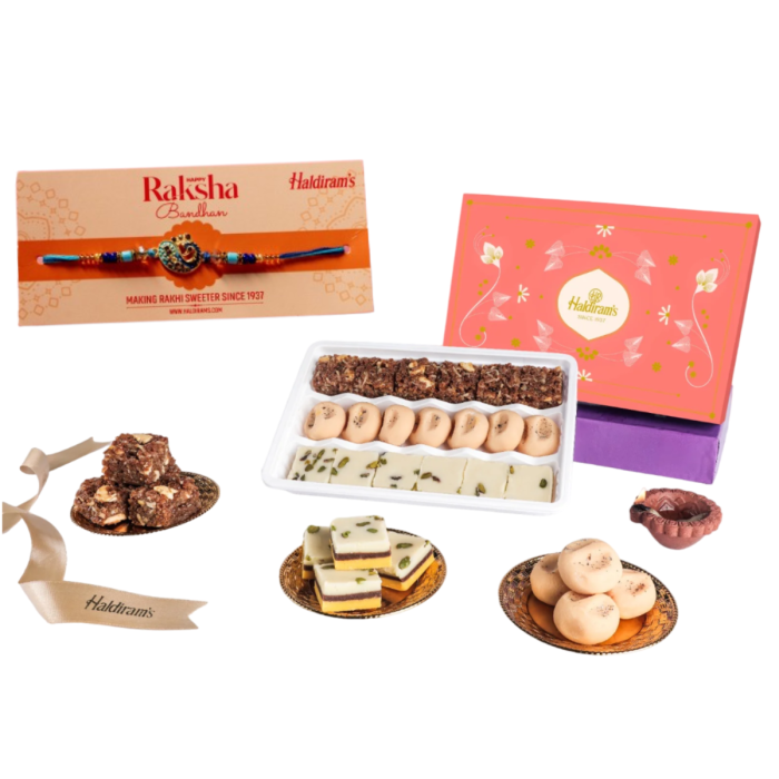 Khushi With Premium Rakhi main product photo