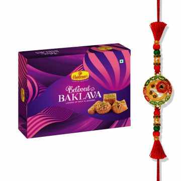 Assorted Baklava (300 g) with Premium Rakhi