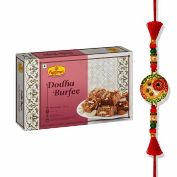 Dodha Burfee (500 g) With Premium Rakhi