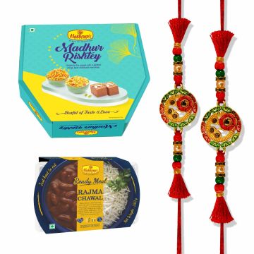 Madhur Rishtey (GiftBox) Rajma Chawal (350 g) With 2 Premium Rakhi