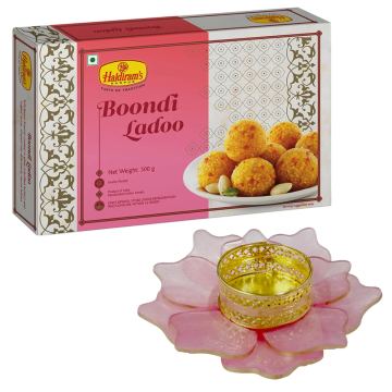 Boondi Ladoo 500 g with MediumDiya 