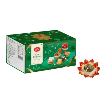 Royal Treasures Diwali Gift Box with Large Diya 
