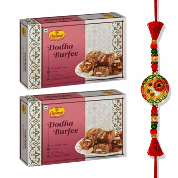 Dodha Burfee Pack of 2 (500 X2) With Premium Rakhi