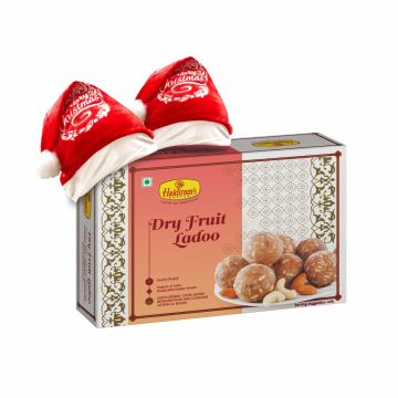 Dry Fruit Ladoo (500 g) with 2 Christmas Cap