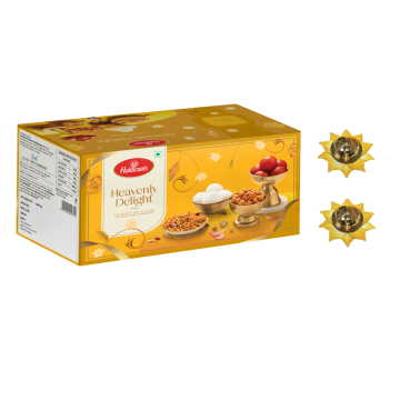 Heavenly Delight Diwali Gift Box with 2 Small Diya 