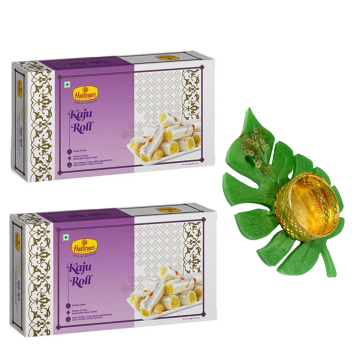 Kaju Roll Pack of 2 (500 g x 2) with Medium Diya 