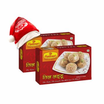 Til Ladoo Pack of 2 (400 g X2)  with Christmas Cap