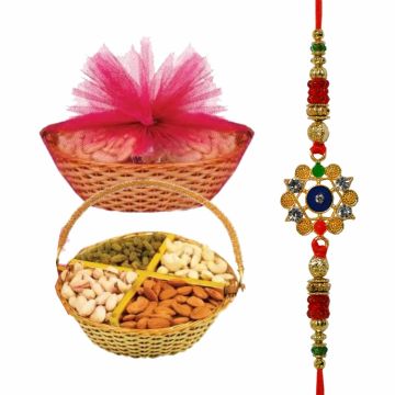 Fancy Dry Fruits Tokni (A1) With Premium Rakhi