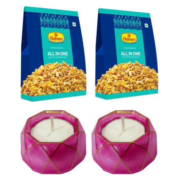 All In One Pack of 2 (200 g x 2) with 2 Small Diya 