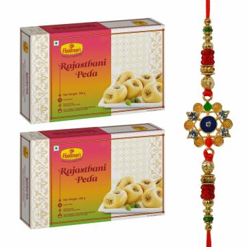Rajasthani Peda Pack of 2 (500 X2) With Premium Rakhi
