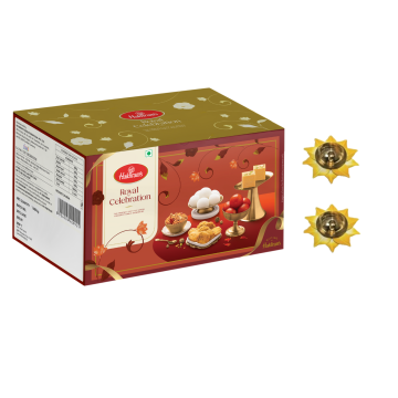 Royal Celebrations Diwali Gift Box with 2 Small Diya