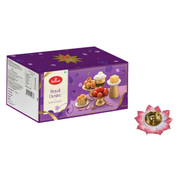 Royal Desire Diwali Gift Box with Medium Diya 