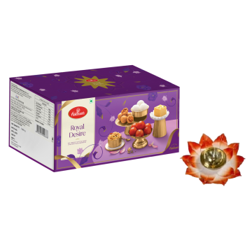 Royal Desire Diwali Gift Box with Large Diya 