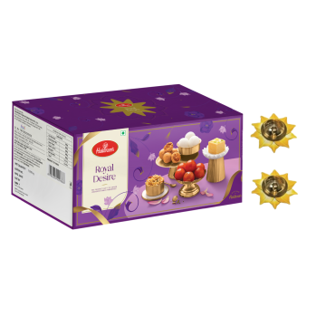 Royal Desire Diwali Gift Box with 2 Small Diya 