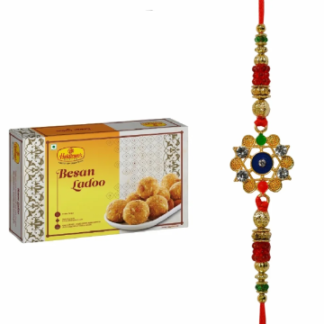 Besan Ladoo (500 g) with Rakhi