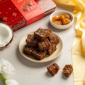 Coconut Jaggery  Burfee (250 g) - Hover Image