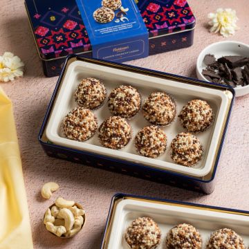 Cashew Crunchy Chocolate Ladoo (250 g) - Hover Image