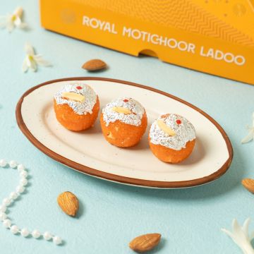 Royal Moti Choor Ladoo (250 g) - Hover Image