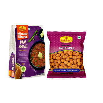 Pav Bhaji 300 gm and Tasty nuts-200gms Combo