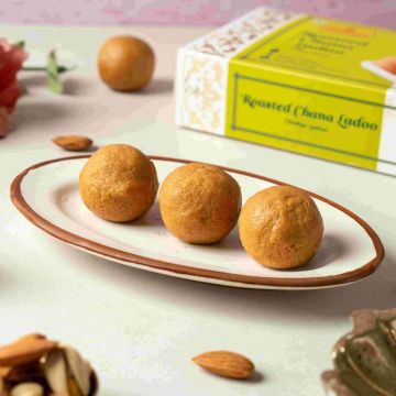 Roasted Chana Ladoo (250 g) - Hover Image