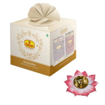 Regal Relish Fancy Dry Fruits with Medium Diya