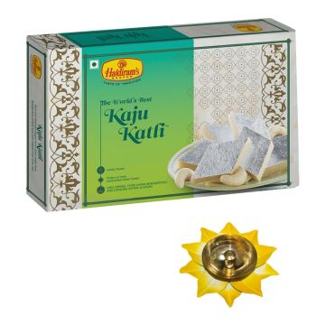 Kaju Katli (500 g) with Small Diya 